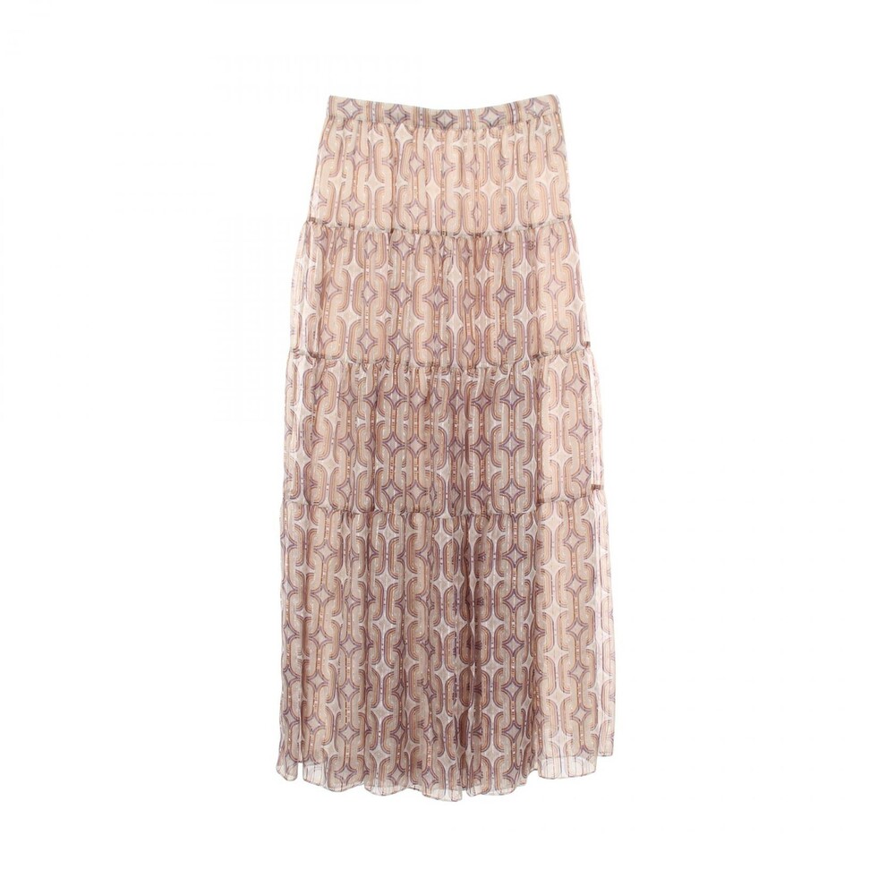 Celine All Over Print Long Skirt Silk #342280C37B